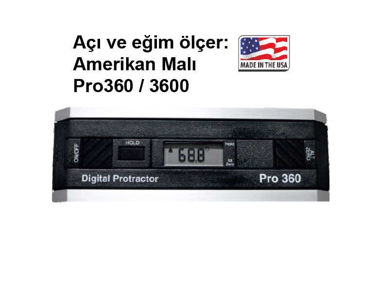 Açı ve Eğim Ölçer (Amerikan Malı) Pro360 / 3600