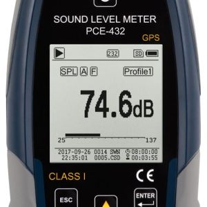 İş Güvenliği Ölçüm Cihazı (Ses Ölçümü için) PCE-432-SC 09