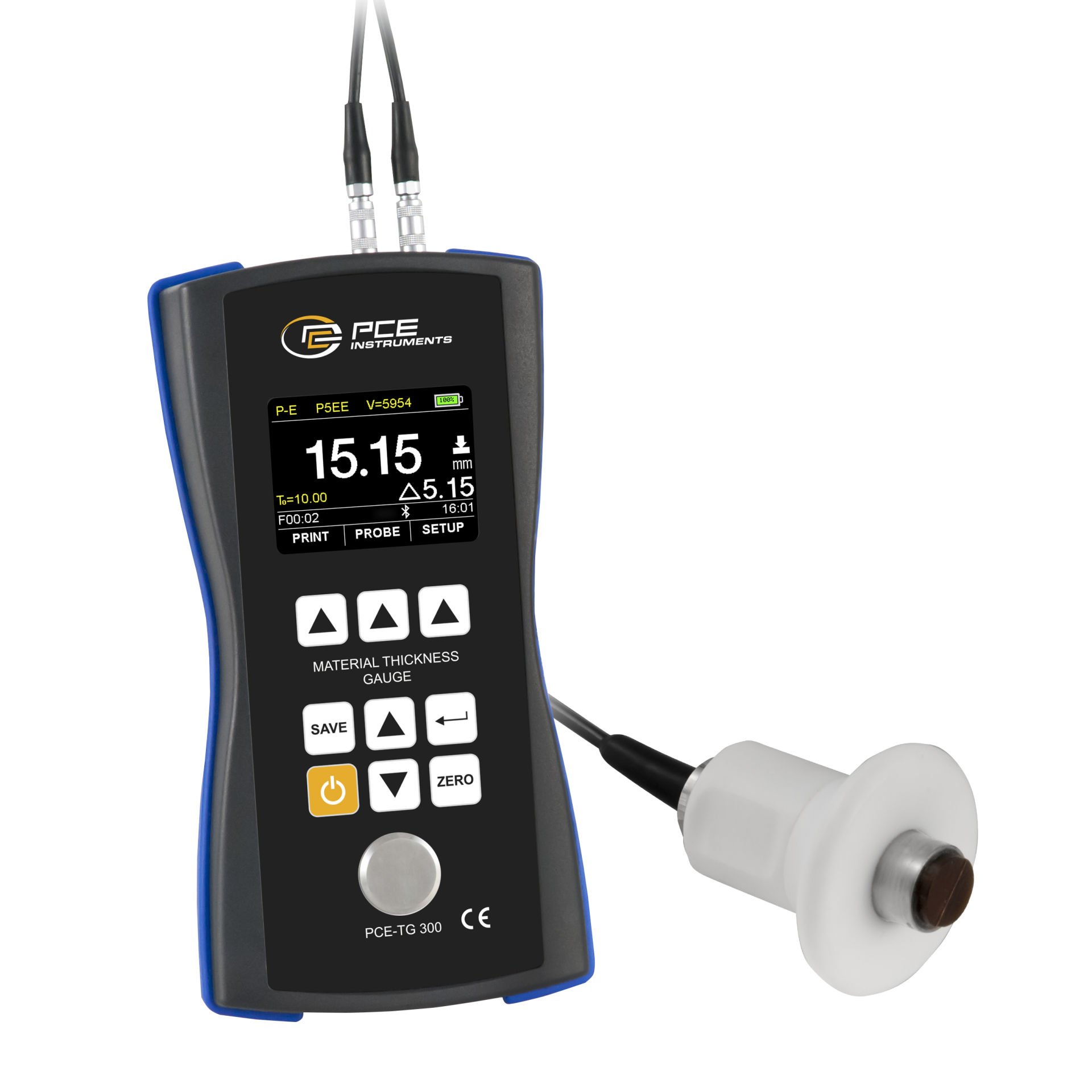 Ultrasonik Kalınlık Ölçüm Cihazı PCE-TG 300-HT5