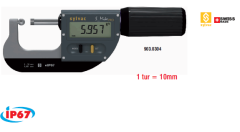 Profesyonel Dijital Düz-Bilya Uçlu Mikrometreler (S_Mike PRO) IP67