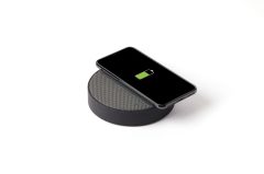Oslo Energy Bluetooth Hoparlör-Kablosuz Şarj Cihazı-Koyu Gri