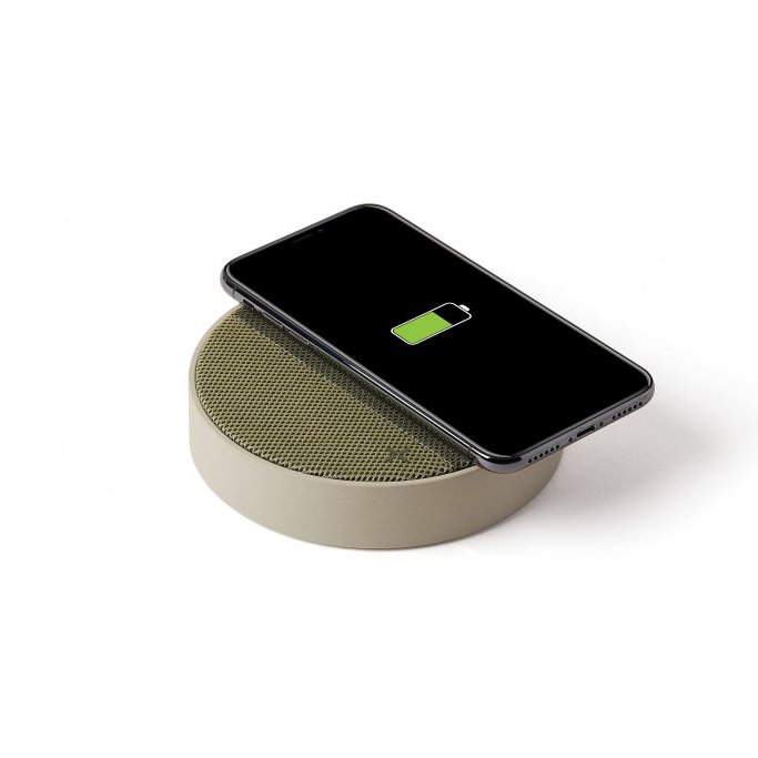 Oslo Energy Bluetooth Hoparlör-Kablosuz Şarj Cihazı-Yeşil