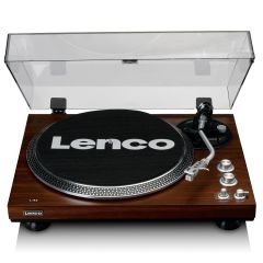 Lenco L-92 WA Retro Koyu Kahverengi USBli MP3e Kayıt Özellikli Audio Technica Pikap