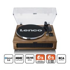 Lenco LS-410 WA Ahşap 4 Hoparlörlü Bluetoothlu Pikap