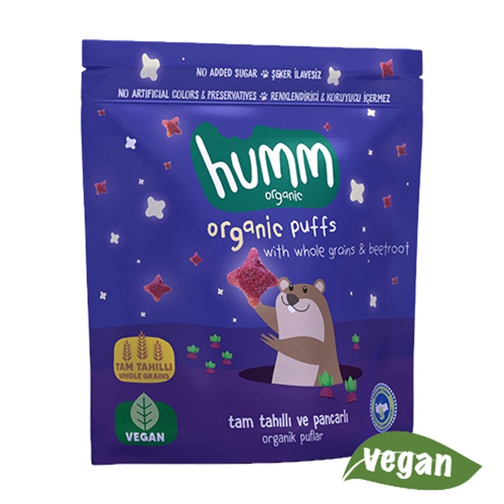 Humm Organic Pancarlı ve Tam Tahıllı Puflar – 30g