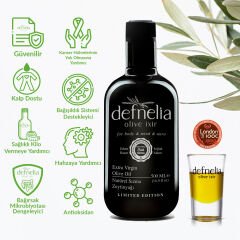 Defnelia 550 Yüksek Polifenollü Naturel Sızma Zeytinyağı 500 ml