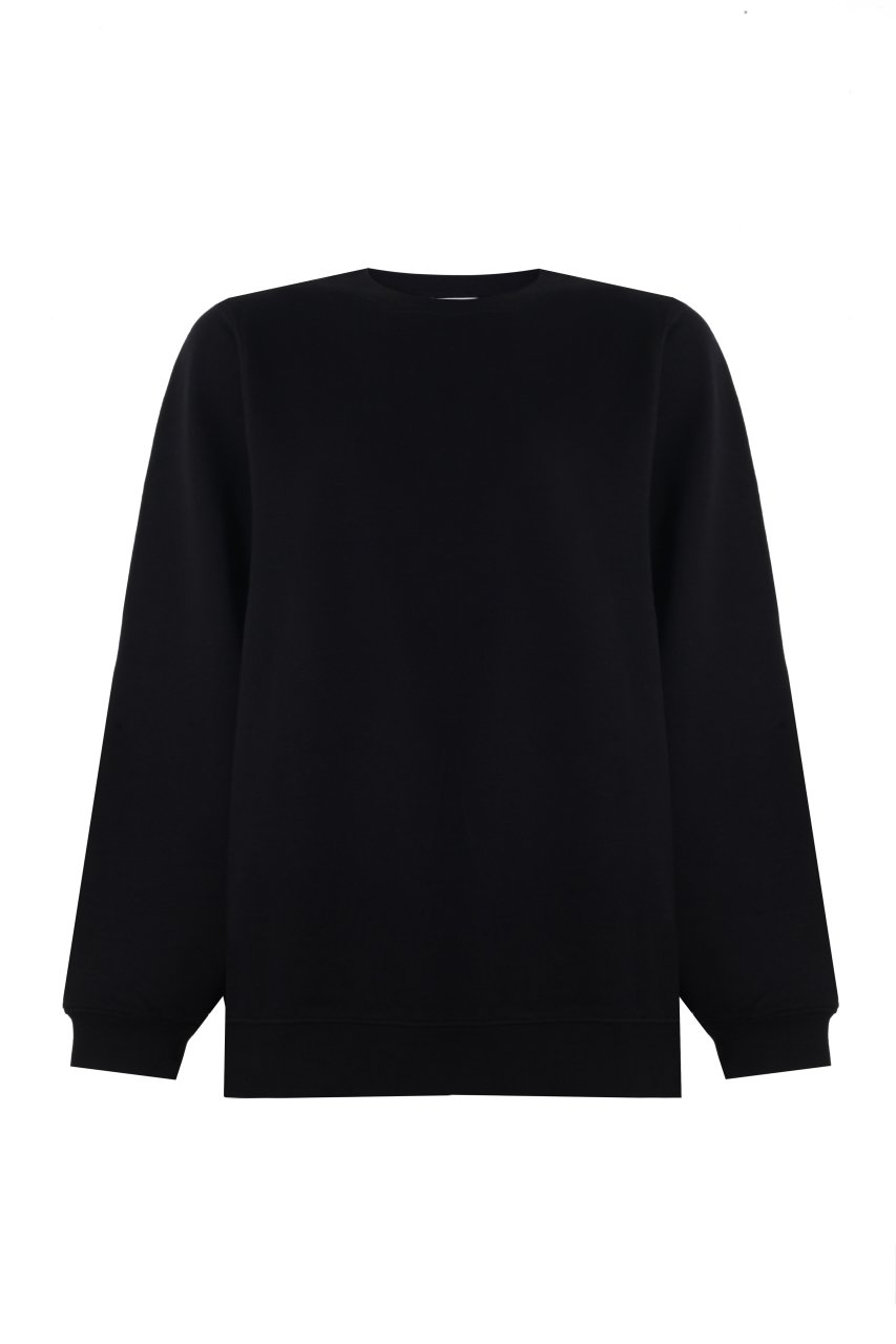 Deux Beutés Ines Oversize Sweatshirt Siyah