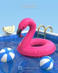 Metalmorphose Flamingo Anahtarlık