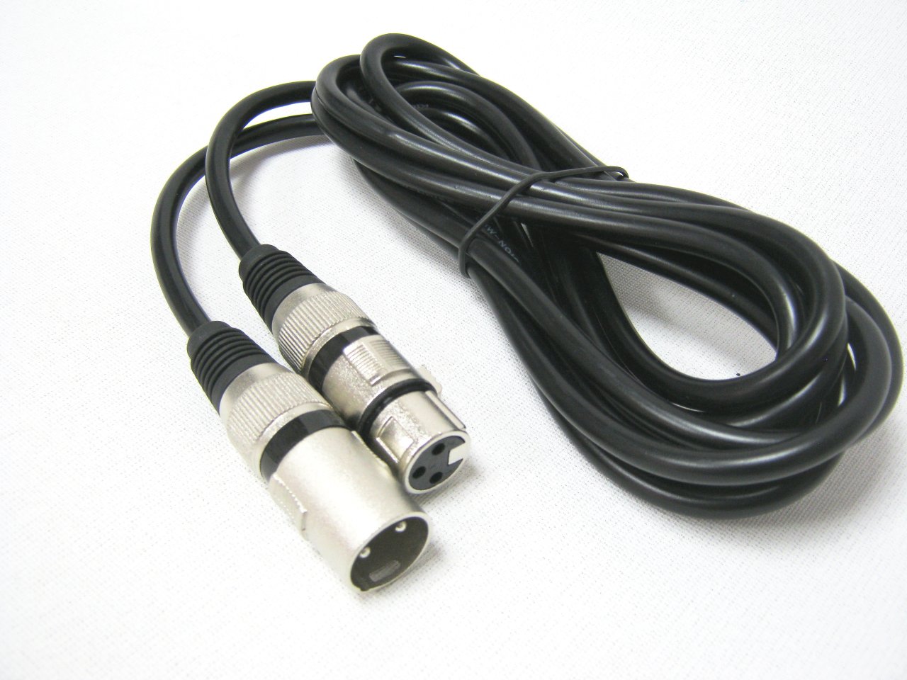 MİKROFON KABLOSU, BOY: 3m, ÇAP: 0.6cm, RENK: SİYAH, XLR-XLR