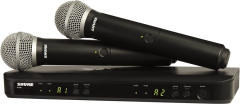 SHURE BLX288E/PG58-H8E Telsiz DUAL Vokal Mikrofon 2 Li set