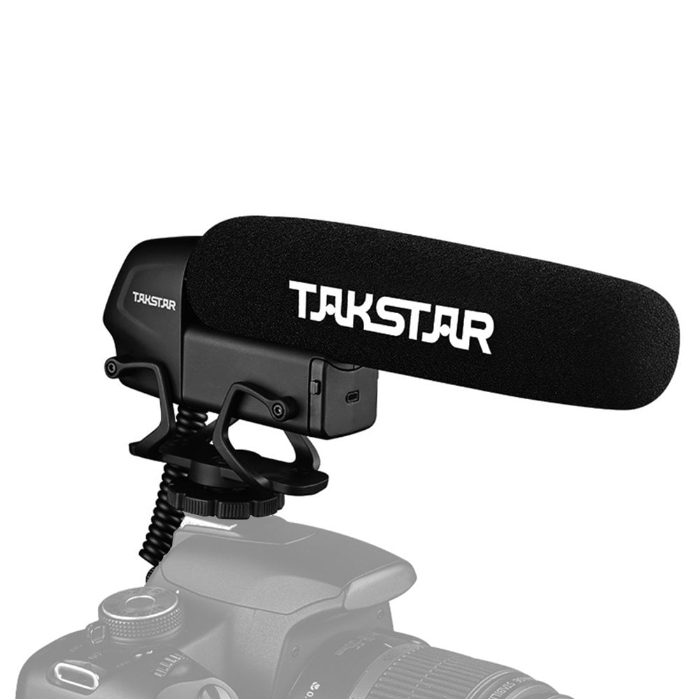 Takstar SGC-600 DSLR Kamera Fotoğraf Makinesi Uyumlu Shotgun Condenser Mikrofon