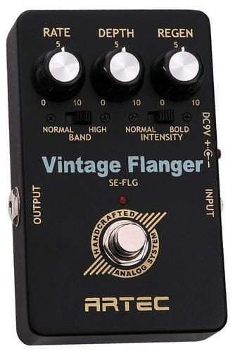 EFEKT PEDALI, VINTAGE FLANGER, BBD TABANLI, FLANGER VE HIGH BAND FLANGER SEÇEBİLME İMKANI, INTENSITY (YOĞUNLUK) ANAHTARI, DC 9V, 14mA TÜKETİM, ÖLÇÜL