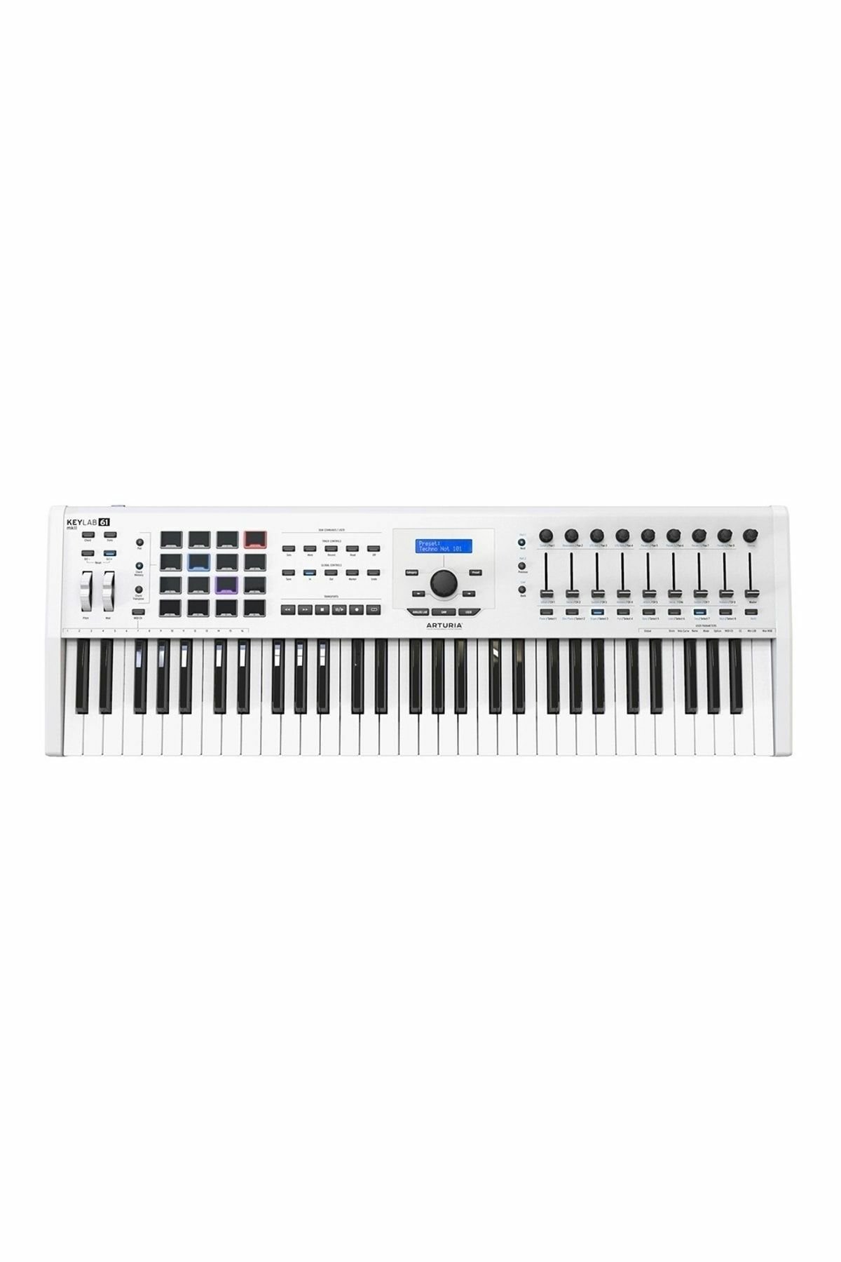 Arturia Keylab 61 Mkıı - Beyaz - Yeni Nesil Gelişmiş 61 Tuş Keyboard-controller + Soft Synth