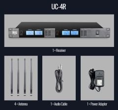 Takstar UC4R 4 Kanallı Kablosuz Mikrofon Sistemi Alıcı Ünite ( UC Sistem Receiver )