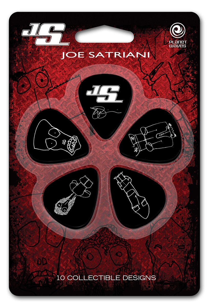 PENA-Joe Satriani Kendi Tasarımı İle 10 Adet Medium Pena: 1CBK4-10JS