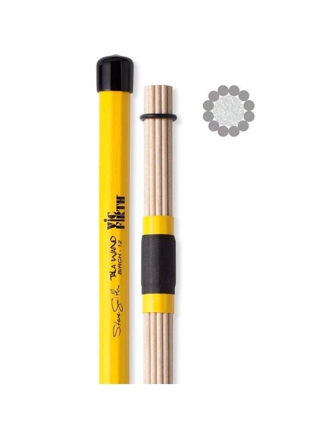 BAGET TW12 (ÇİFT), STEVE SMITH TALA WAND, BIRCH, L:16.125'', DIA: 0.625'', FOAM CENTER, 12 BIRCH DOWELS