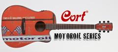Cort MOTOR OIL 2 BKS Elektro Akustik Gitar