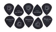 10 ADETLİK PENA SETİ-Black Ice Pick Set Light Plektrum Set with 10 Picks/Plectren, Light Gauge 0,55mm