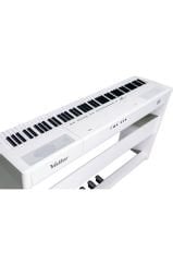 Valler S8 88 Tuşlu Dijital Piyano Portable Stage Beyaz Gülağacı ( Stand + Tabure + Kulaklık)