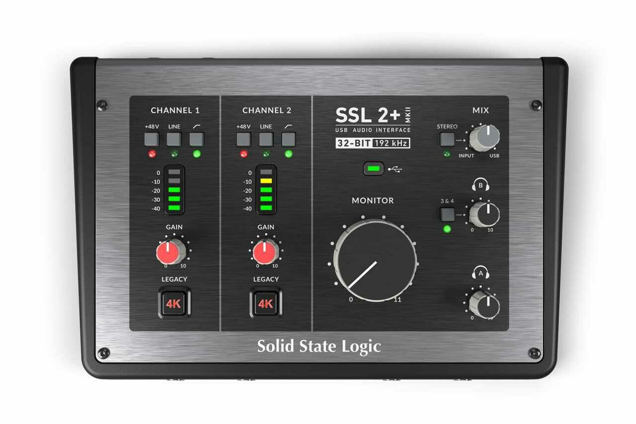 Solid State Logic SSL2+ MK2 32 Bit Windows - Mac Uyumlu Profesyonel Ses Kartı