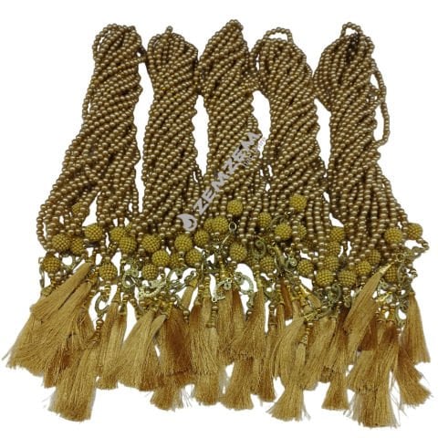 İnci Tesbih Plastik Gold