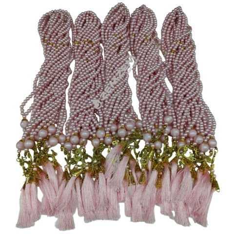 İnci Tesbih Plastik Pembe