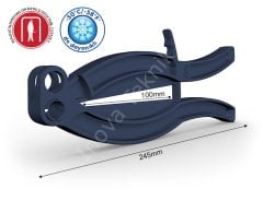POMG100-2- Algılanabilir Plastik Klips Balık (Kapama Uzunluğu 10 cm)