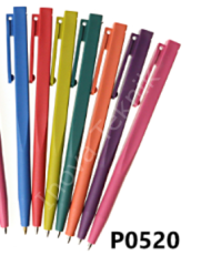 P0520 Algılanabilir Askılı Tek Parça Tükenmez Kalem - Yuvarlanmaz dayanıklı tasarım