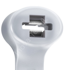 EL1317 Metal Uçlu Çift Taraflı Güçlendirilmiş Kablo Bağı 290x4,5mm Siyah (100 adet)