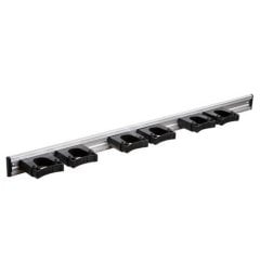 TP9-0060-1 P02-6 adet Large Boy Tutuculu, 90 cm Raylı Duvara Monte Edilen Çok Amaçlı Tutucu