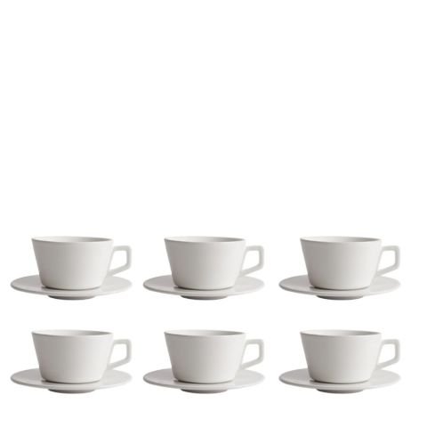 Created Angle 6'lı Cappuccino Fincanı Beyaz