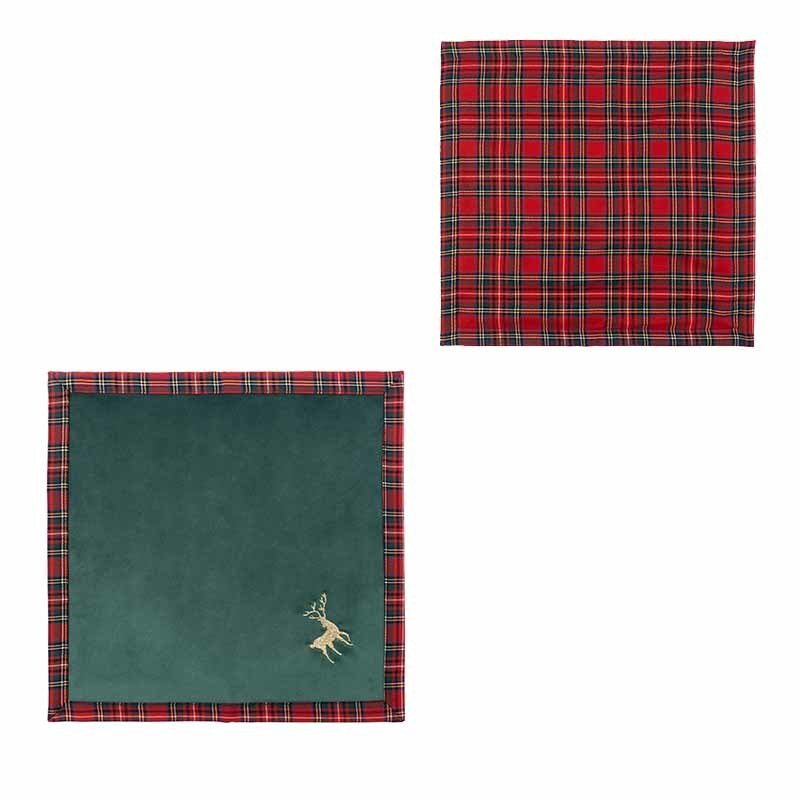 Double Sided Christmas Napkin Set of 2