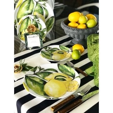 Citrus Melamin Pasta Tabağı/ 4'lü Set