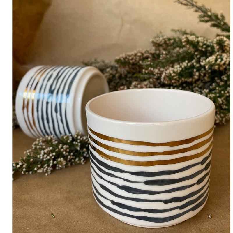 Blue Stripe Seramik Mug