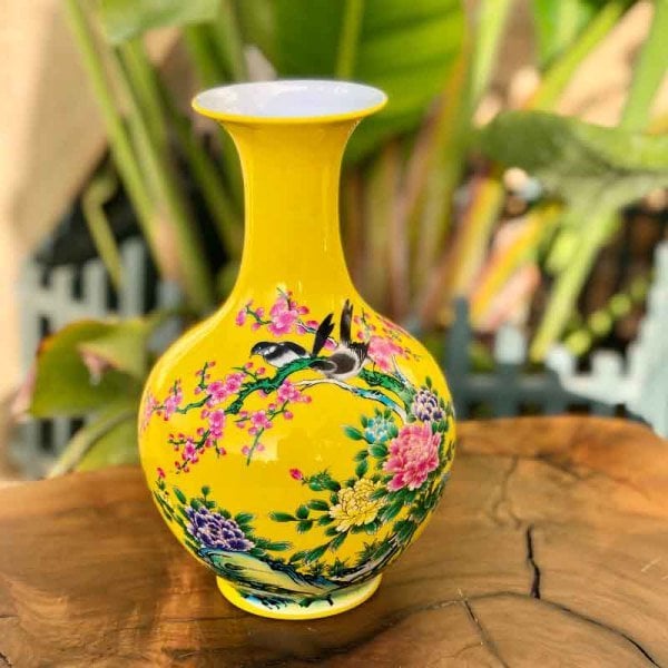 Sarı Çini Vazo