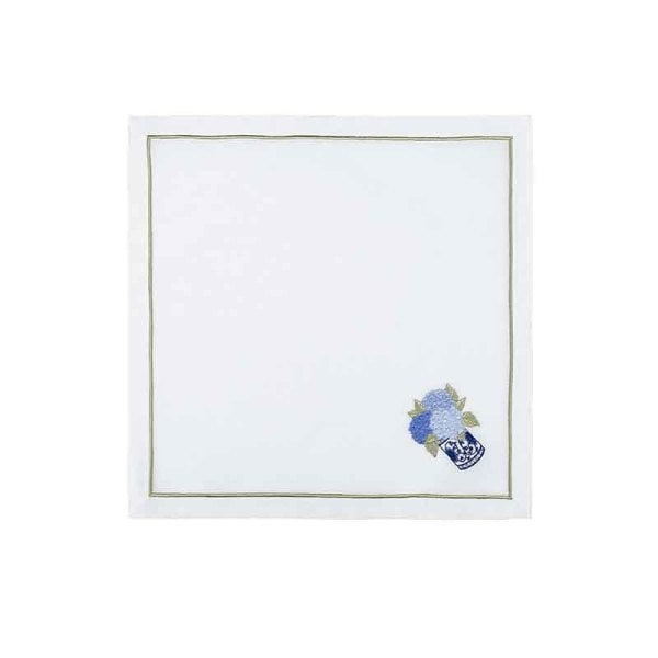 Floral Bleu Blanc Peçete/Mavi 2'li Set