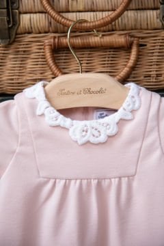 Kız Bebek Beyaz Dantel Yakalı Elbise