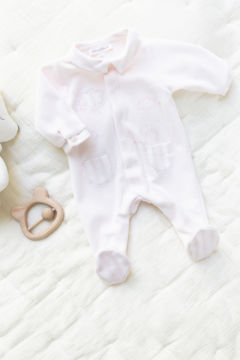 Kız Bebek Garda Yakalı Kadife Tulum