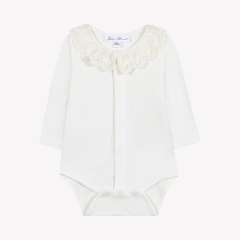 Kız Bebek Dantel Yakalı Body