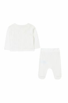 Organik Pamuktan Bebek Bluz + Pantalon Set