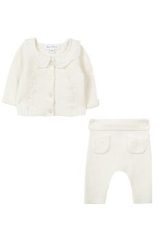 Kız Bebek Hırka + Pantalon Set