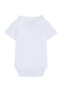 Erkek Bebek Yakası Nakışlı Body