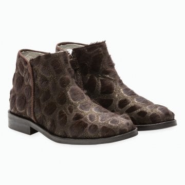 Kız Çocuk Yandan Fermuarlı Pırıltılı Bot