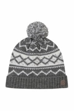 Erkek Çocuk Desenli Yün Şapka