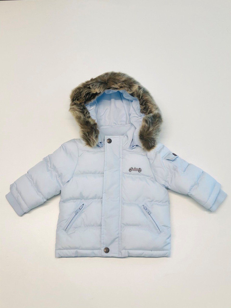 Erkek Bebek Kapüşonlu Dudun Mont