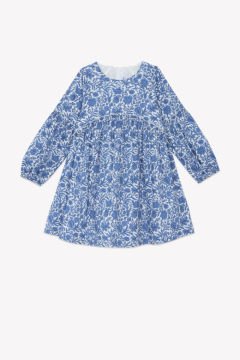 Kız Çocuk Uzun kollu Çiçek Desenli Elbise