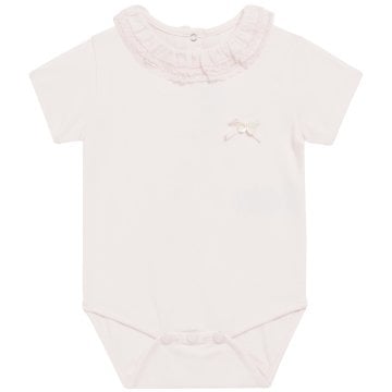 Kız Bebek Geniş Dantel Yakalı Body