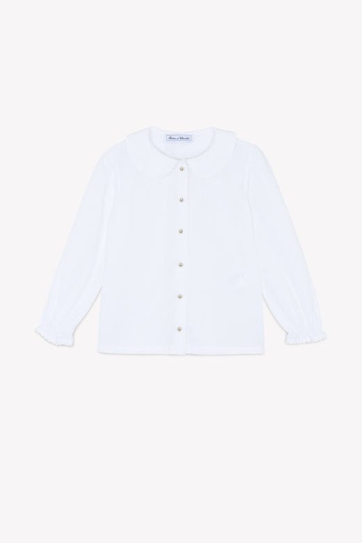 Kız Çocuk Fisto Yakalı Uzun Kollu Gömlek