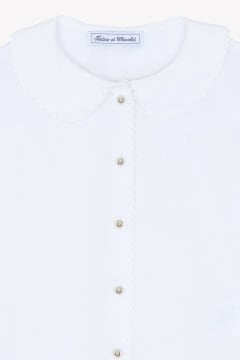 Kız Çocuk Fisto Yakalı Uzun Kollu Gömlek