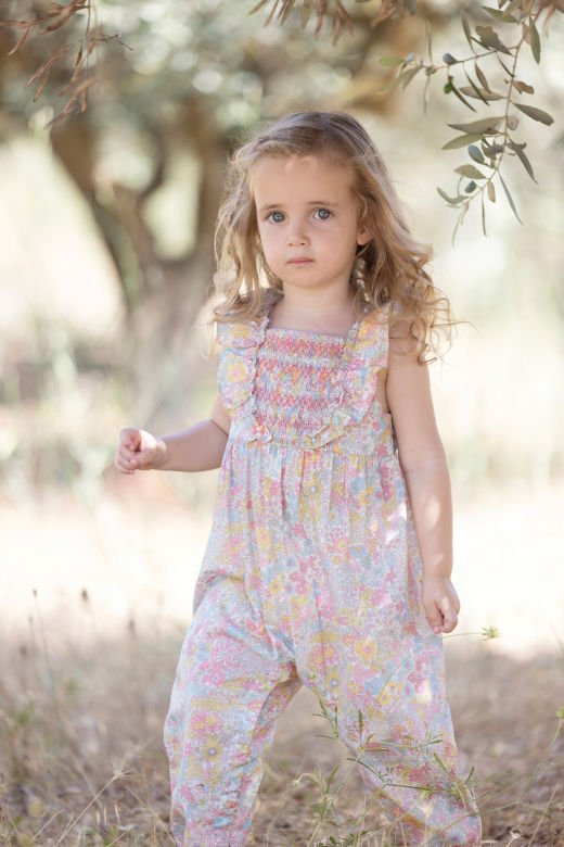 Kız Bebek Ayaksız Koton Tulum